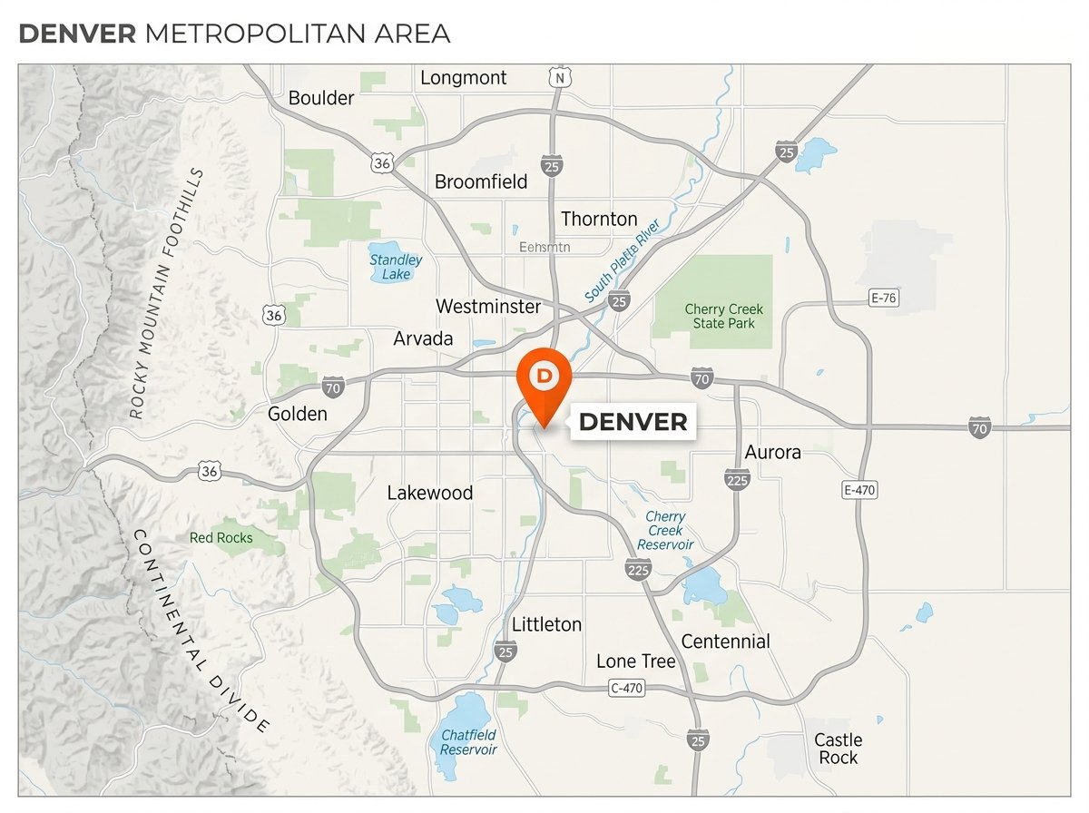 Denver Water Heater Service Map